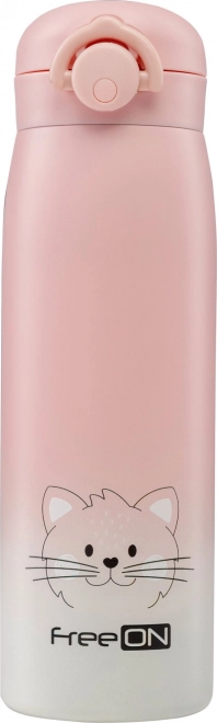 FreeOn Edelstahl Thermosflasche 480 ml - Pink