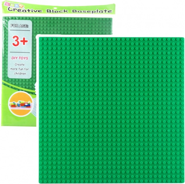 Bauplatte für Bausteine Hellgrün 25,5x25,5 cm