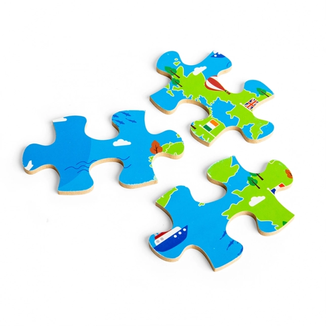 Bigjigs Toys Europa Sehenswürdigkeiten Puzzle