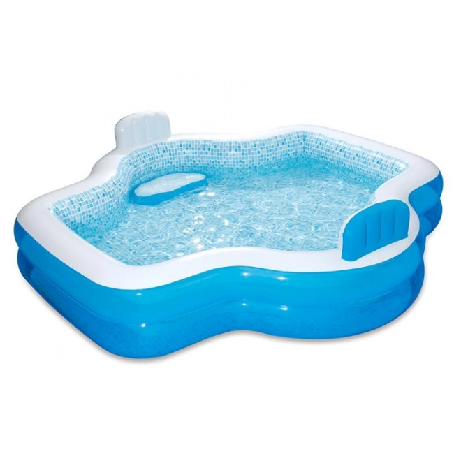 Familien-Aufblaspool Elegant mit Sitzen