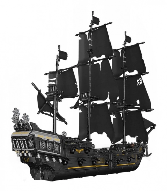 Piraten-Bausatz Schwarzes Segelschiff