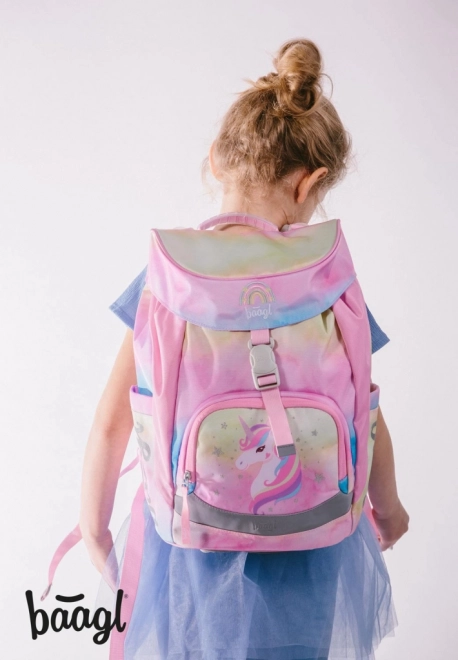Baagl Schulset Regenbogen-Einhorn