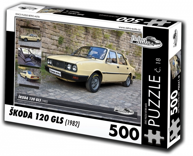 Retro-Auto Puzzle Škoda 120 GLS 1982