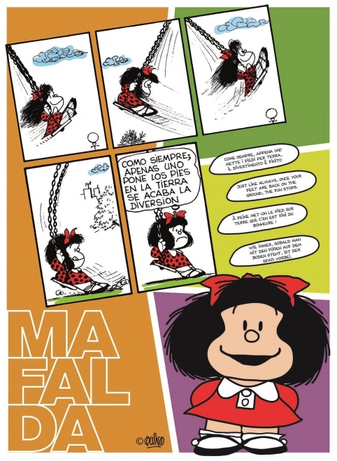 Clementoni Puzzle Mafalda auf Schaukel 500 Teile