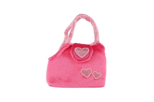 Hündchen in rosa Plüsch-Handtasche