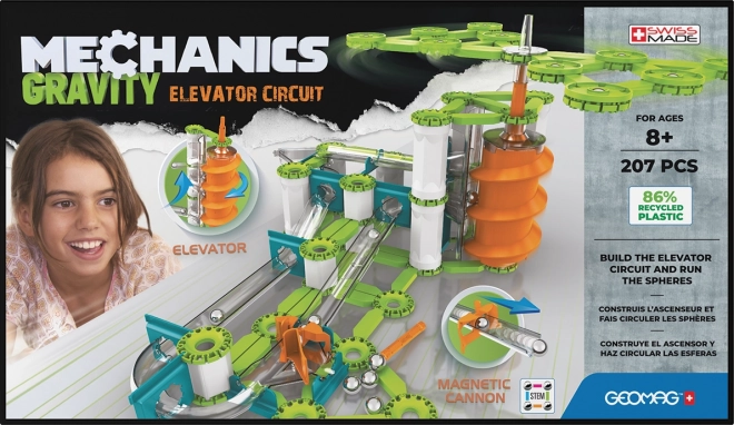 Geomag Mechanics Gravity Aufzug-Kreislauf 207 Teile