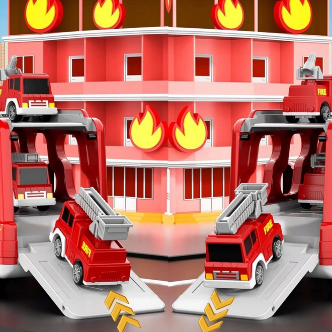 Feuerwehr-spielset mit 5 fahrzeugen von Woopie