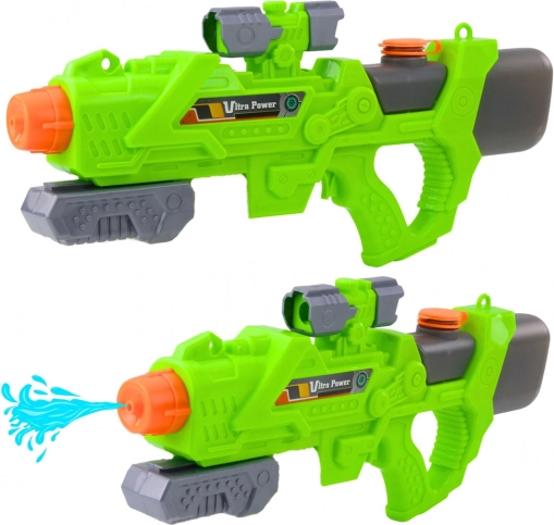 Mechanische Wasserpistole 550 ml grün