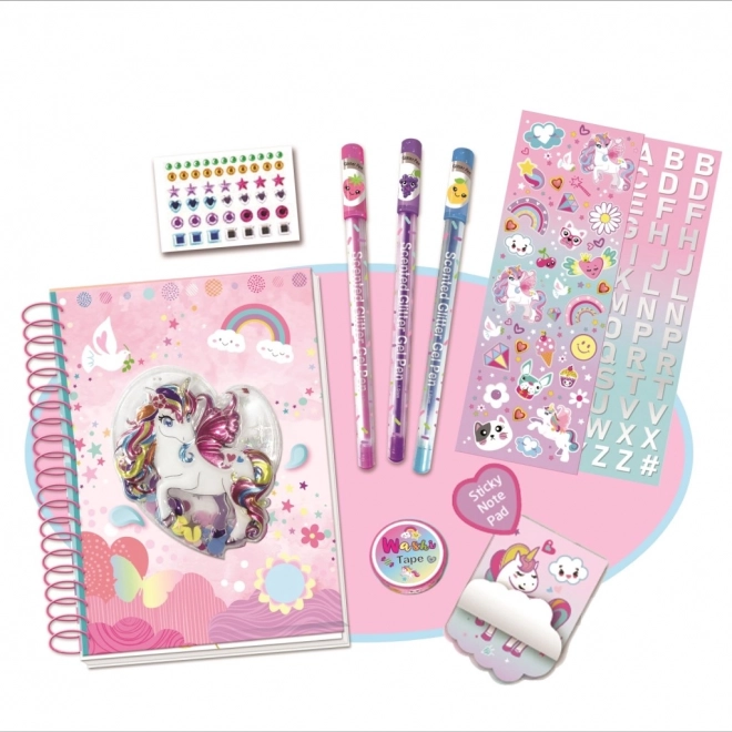 Buntes Einhorn-Set
