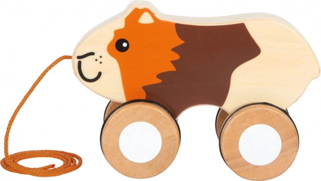 Kleiner Fuß Holzspielzeug zum Ziehen Meerschweinchen