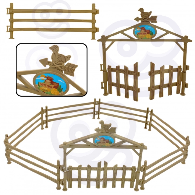 Mini Bauernhof Traktor mit Tieren und Werkzeugen von Woopie