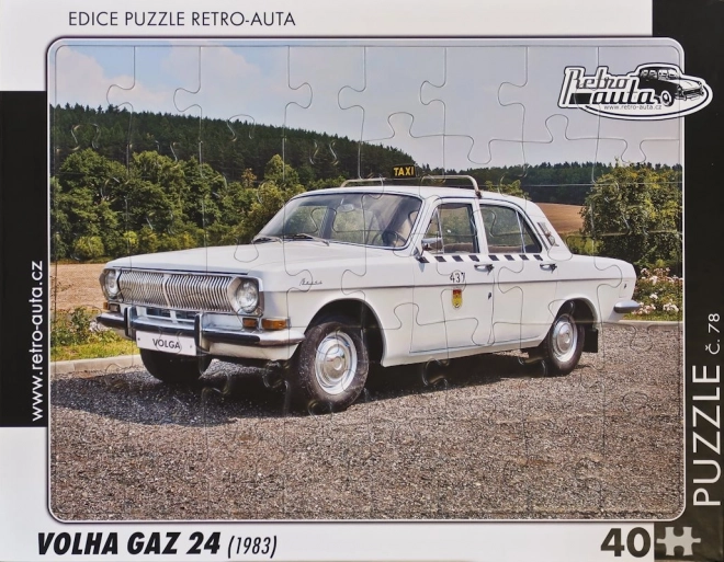 Retro Autos Puzzle Volga GAZ 24 (1983) 40 Teile