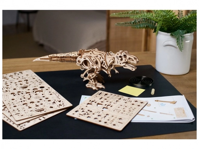 Ugears 3D Holzmechanisches Puzzle Tyrannosaurus Rex