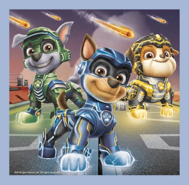 Dreifach-Puzzle Paw Patrol Mighty Pups