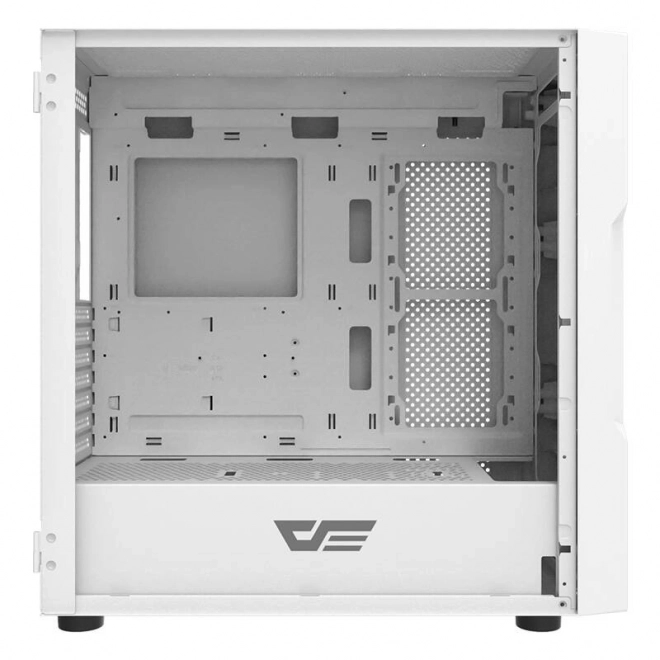 Weißes Darkflash PC-Gehäuse mit Mesh-Front