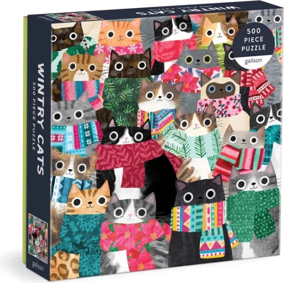 Puzzle Galison Winterkatzen 500 Teile