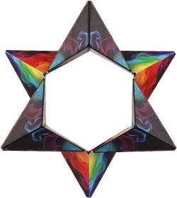 Magnetischer Regenbogen-Würfel-Logikspiel