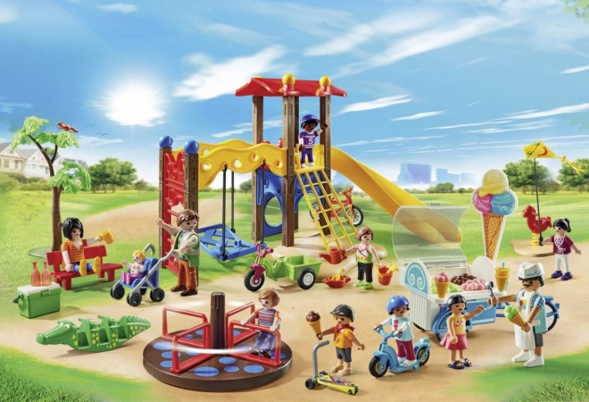 Familienvergnügen Großer Spielplatz
