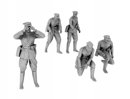 Plastikmodell 75 mm Feldkanone wz. 1897 mit Figuren