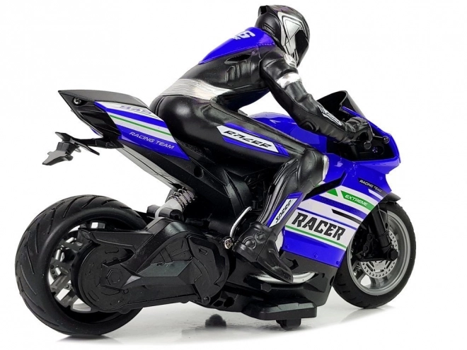 Ferngesteuertes Rennmotorrad 2.4G Blau