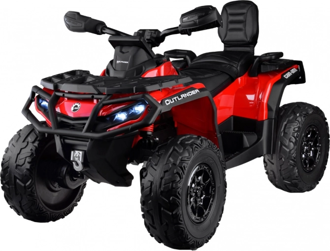 Elektrisches Kinder-Quad CAN‑AM OUTLANDER 4x4 mit LED-Panel 24V – Rot