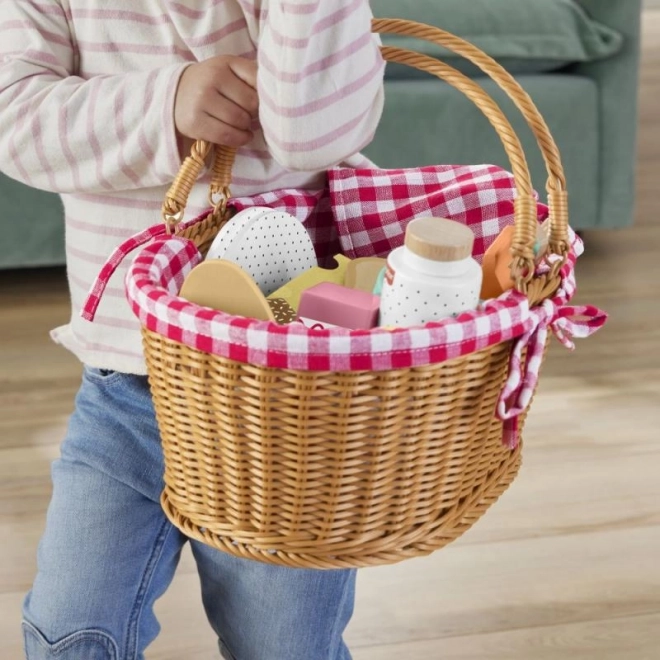 Picknickkorb mit hölzernen Leckereien Fisher-Price