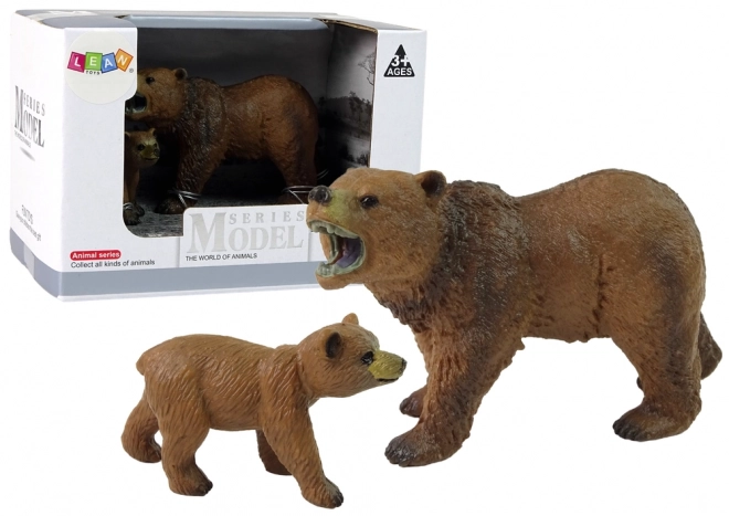 Figurenset Grizzlybär mit Jungem