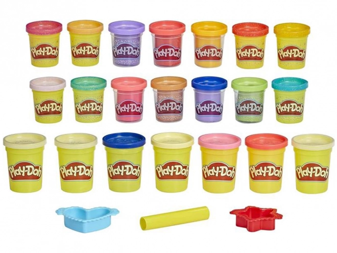 Hasbro Play-Doh Glitzerknete Kreativset