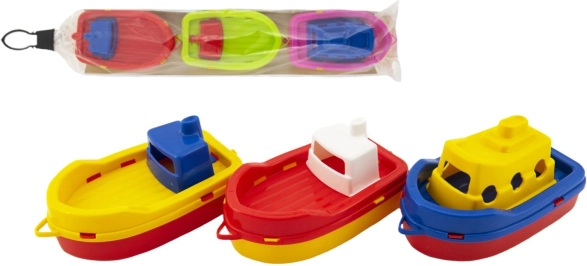 Kunststoff-Bootchen für Wasser, 3 Stück, 14 cm