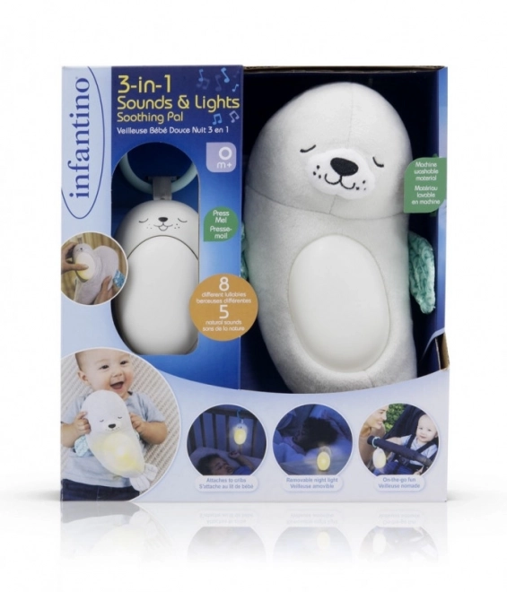 3-in-1 Nachtlicht Infantino Robbe