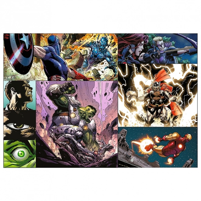 Avengers Heldenhafte Tage Puzzle Set (4x250 Teile)