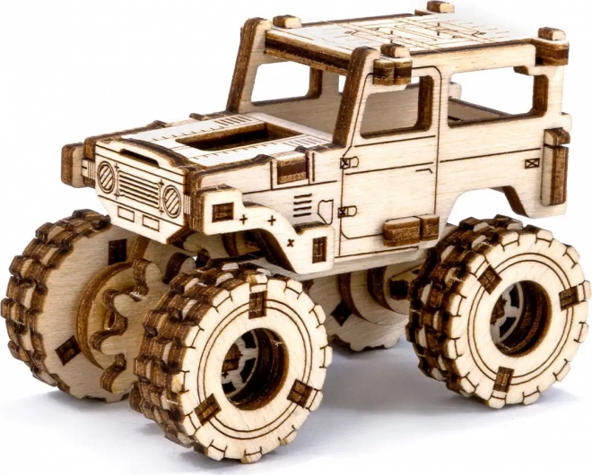 Holz 3D-Puzzle Superfast Monster Truck