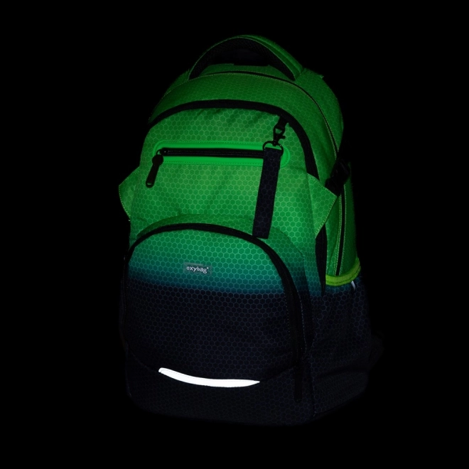 Schulrucksack OXY Ombre Schwarz-Grün