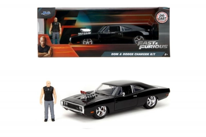 Dodge Charger 1970 Modellauto mit Dominic Toretto Figur