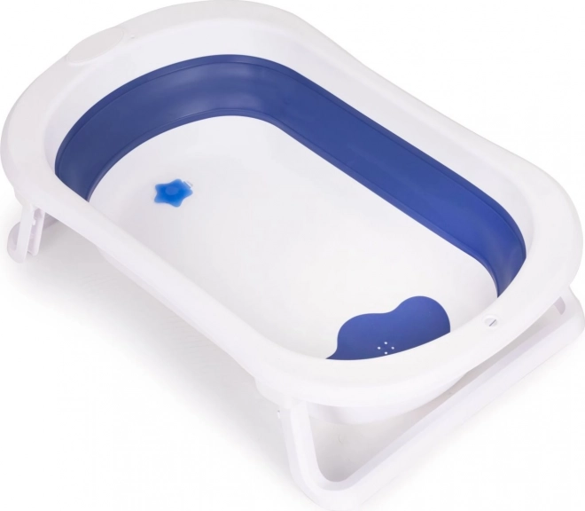 Faltbare Baby-Badewanne mit Abfluss von Ecotoys Blau