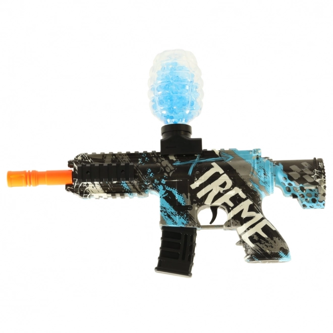 Blauer wasserperlen gel blaster mit usb-aufladung