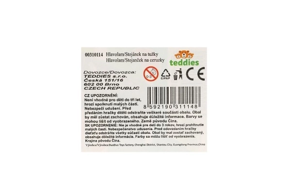 Kombination Rätsel & Stifthalter Plastik 10cm