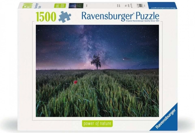 Ravensburger Puzzle Nachtlicher Himmel über Getreidefeld 1500 Stück
