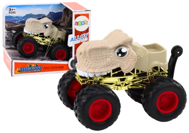 Dinosaurier Geländewagen mit Großen Gummirädern Beige