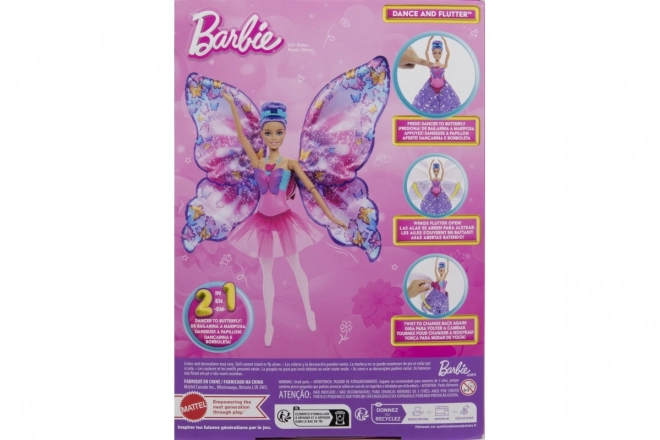 Barbie Tänzerin mit Schmetterlingsflügeln