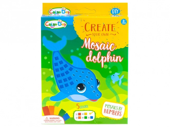 Kreative Moosgummi-Mosaik für Kinder – Delfin