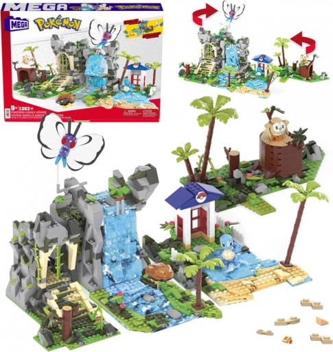 Mega Pokémon Dschungelabenteuer – Bauset mit 1362 Teilen und 4 Figuren