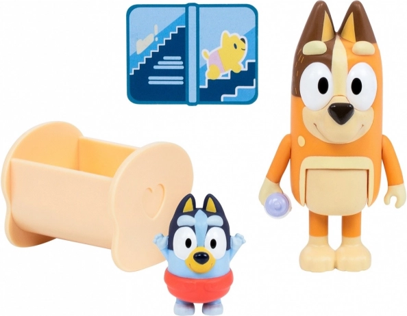 Figuren-Set Bluey 2er Pack Baby Bluey und Chilli