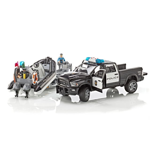 Realistische Funktionen des Polizei-Pick-ups
