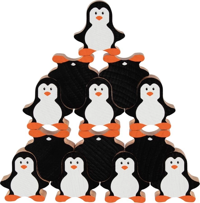 Niedliche Holzpinguine