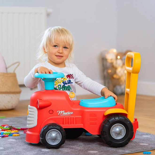 Roter Fahrtraktor Maurice für Kinder
