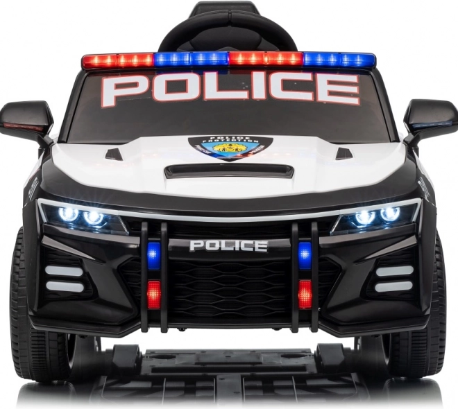 Schwarzes Polizeiauto 911 Agentur