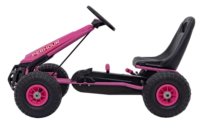 Gokart mit Pedale Air PerHour für Kinder Rot – rosa