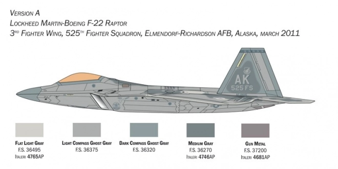 Modell Lockheed Martin F-22A Raptor