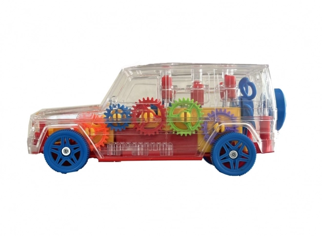 Transparenter Offroad-Spielzeugwagen